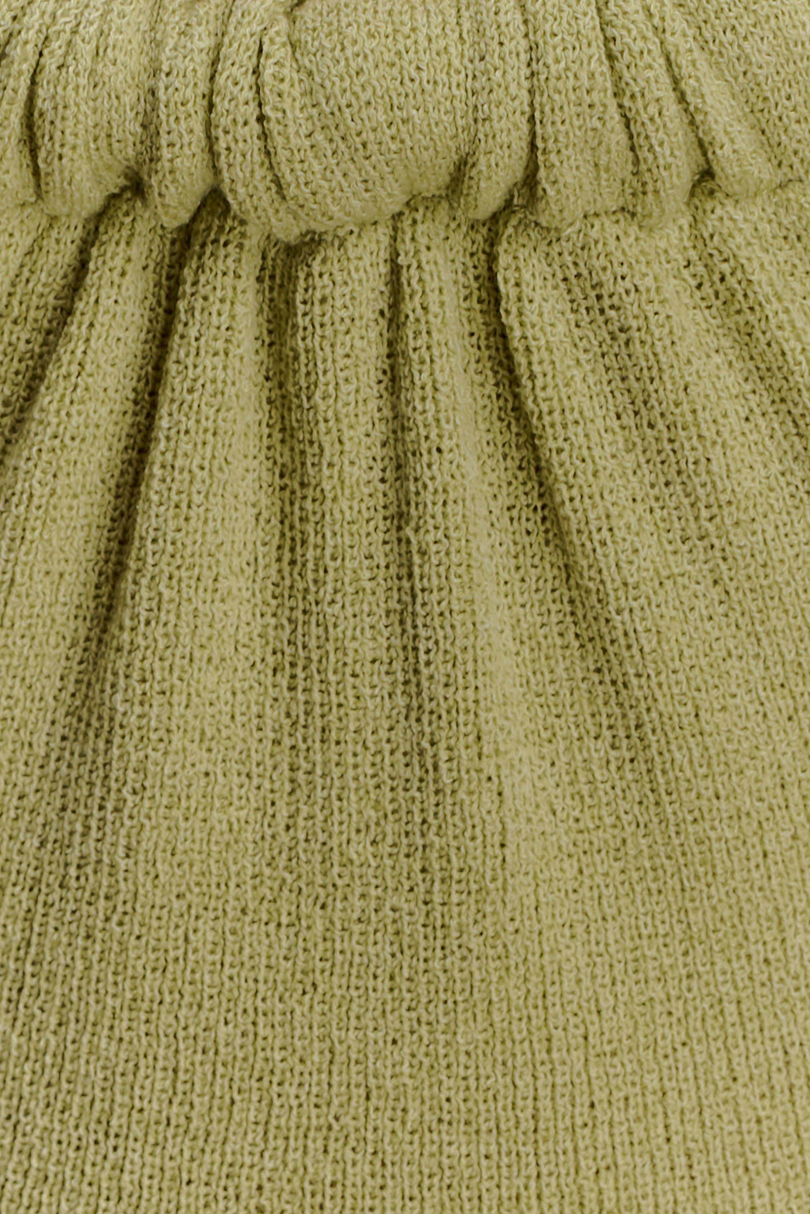 Theresea Halter Knit Maxi Dress - Light Olive