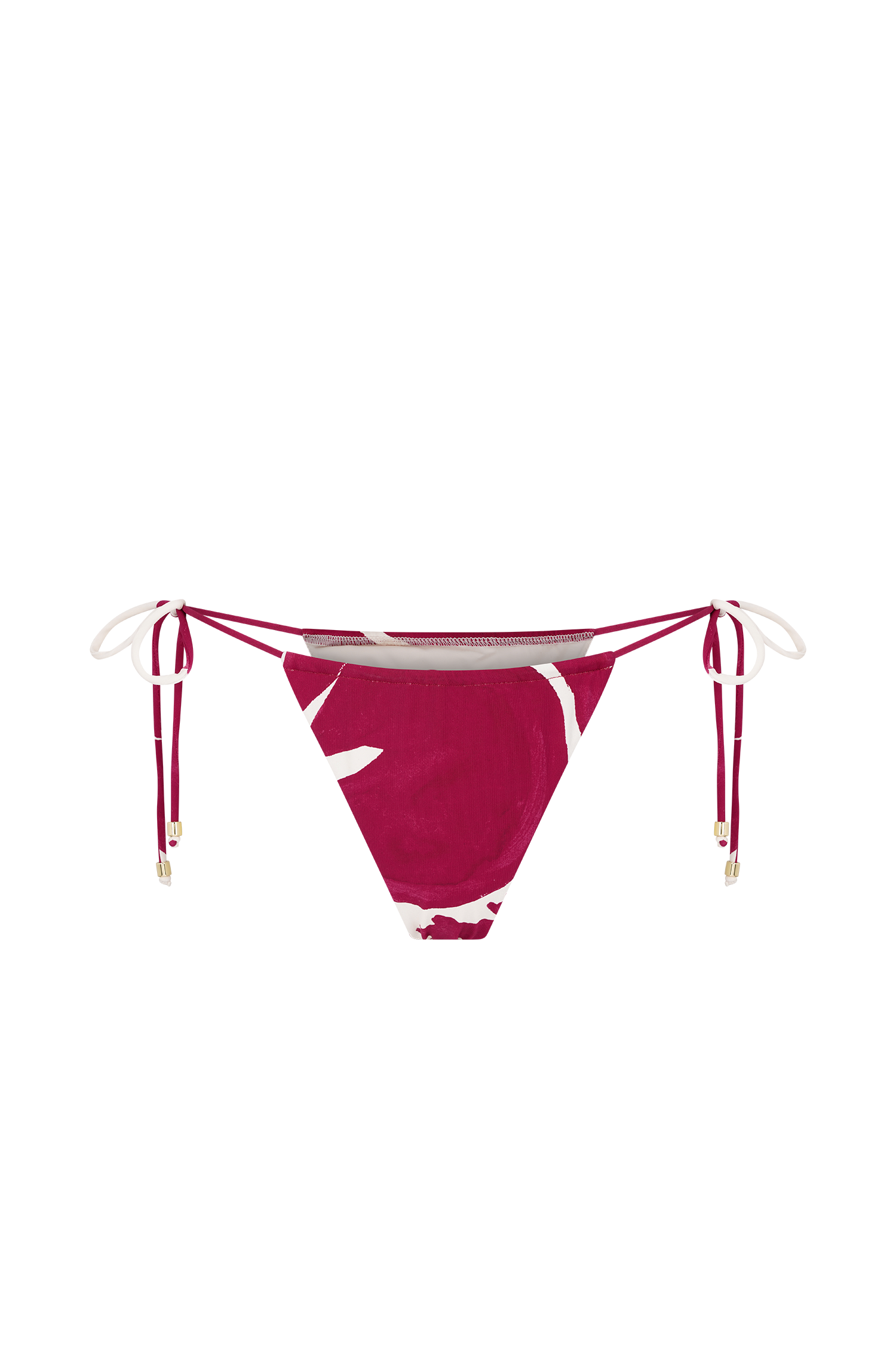 Marquise Bikini Bottom - Dragonfruit Deco Fleur Print